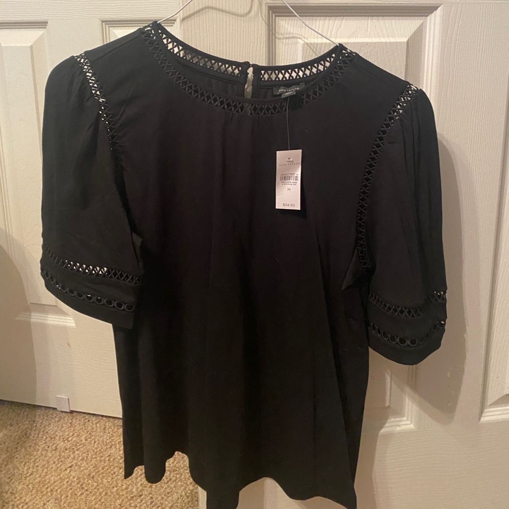 Black cotton size Medium Ann Taylor
